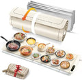FYY Extra Long Warming Mat for Food with Heat Resistant Pad, Prevent Countertop Cracks, Rapid and Full Surface Heating, 7 Temp Settings, 6H Timer, Rollable Portable Food Warmer, Beige (45x15 inch) by FYY