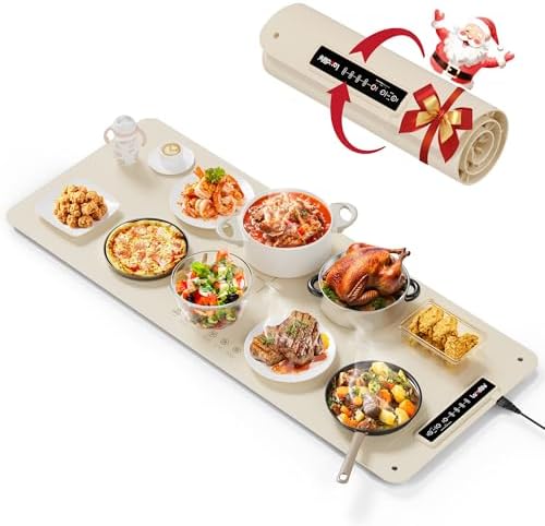Extra Large Food Warming Mat, XXL 36"x16" Full-Surface Heating by WelcometoLaudlife