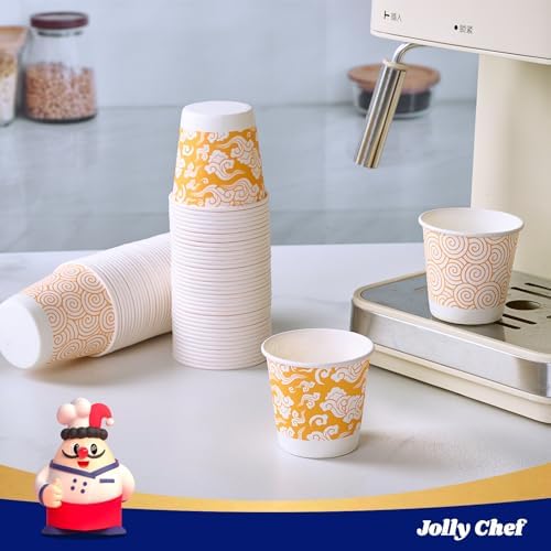 JOLLY CHEF 3 oz Bathroom Mouthwash Cups 300 Pack Orange - Image 3