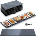 50" x15" Electric Warming Tray for Parties Buffet, 5-in-1 Modular Food Warmer Mat with 17 Heat Levels, 12H Timer, Child Lock & Glass Surface for Family Dinners Holiday Gatherings by Unknown