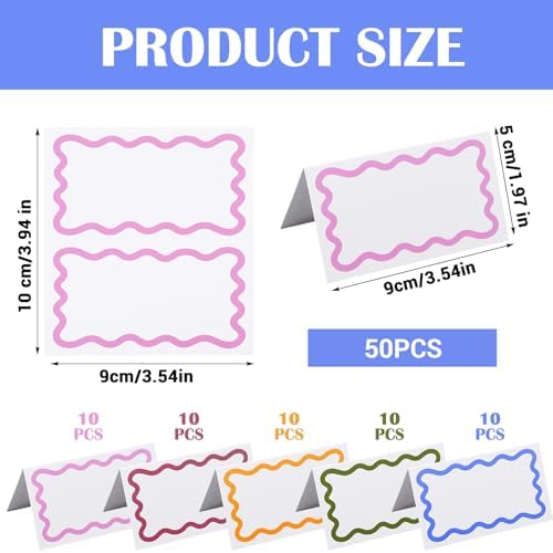 50Pcs Blank Food Cards, Food Labels for Party Buffet Price Labels - Image 3