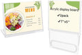 2 Pack 5x7 Inch Sign Holder Horizontal, Double-Sided Usage with Swivel Base for Table Display, for Office, Store, Restaurant, Retail Counters, for Name Sign, Message Board, Note by Unknown