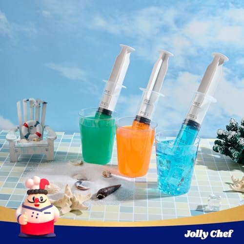 JOLLY CHEF 500 Pack 2 oz Jello Shot Syringes with Caps, Plastic Syringes - Image 6