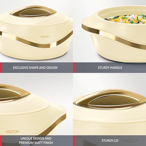 MILTON Insulated Casserole Dish with Lid 3 pc Set 2.1/1.5/1 qt. Hot Pot Food Warmer/Cooler –Thermal Soup/Salad Serving Bowl- Stainless Steel Hot Food Container–Best Gift Set for Moms –Holidays - Image 4