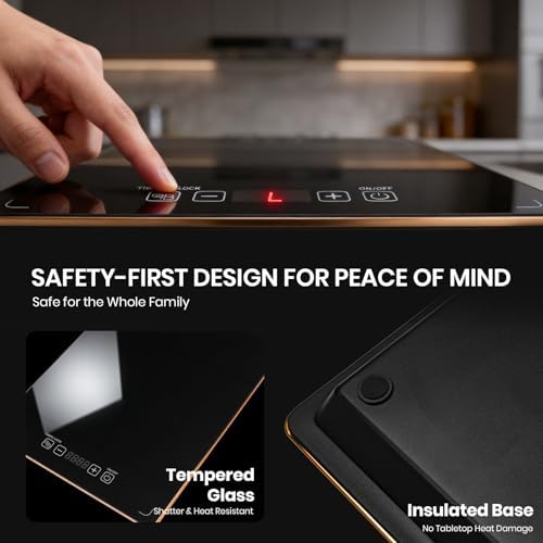 Electric Warming Tray, 4-in-1 Modular Electric Food Warmers Buffet with 7 Temp Settings & Timer, 33"x15" Glass Surface Food Warmer Mat, Warming Trays for Buffets Party & Restaurant & Home Gathering - Image 5