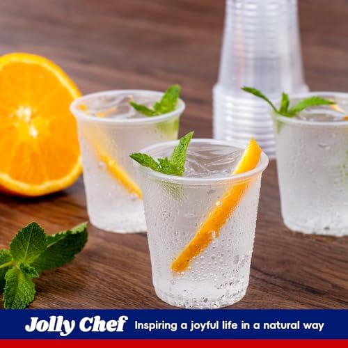 JOLLY CHEF 5 oz Plastic Cups, Disposable Cold Party Cups 300 Pack - Image 7