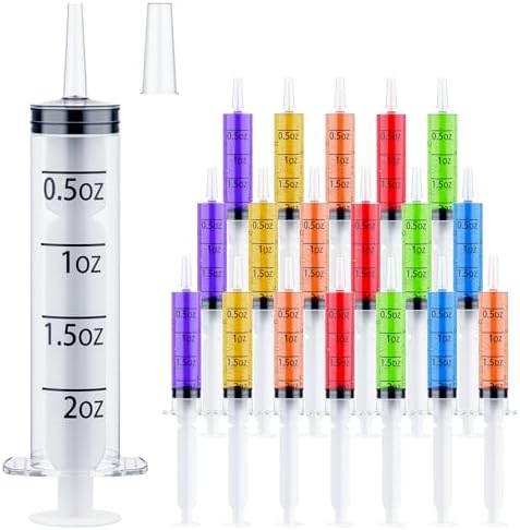 JOLLY CHEF 500 Pack 2 oz Jello Shot Syringes with Caps, Plastic Syringes by JOLLYCHEF