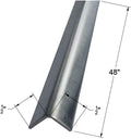 Brushed 304 Stainless Steel Corner Guards, 48" Wall Protectors, 20ga & 16ga, Available in 1/2" to 4", Multi-Pack Options (1, 2, 5, or 10) (2, 1/2 x 1/2, 16ga, No Hug Edges)