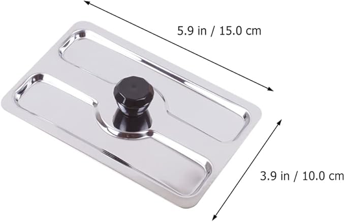 BESPORTBLE Metal Toaster Dust Cover Stainless Steel Electric Bread Maker Upper Cover Toaster Appliance Top Cover for Bread Machine Part Accessories