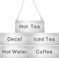 Hicarer 5 Pcs Stainless Steel Chain Signs 3-1/2 x 1-3/8 by Hicarer