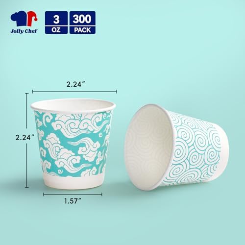 JOLLY CHEF 800 Pack Disposable Bathroom Mouthwash Cups 3 oz Paper Cups - Image 2