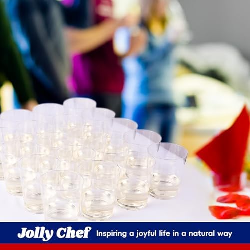 JOLLY CHEF 100 Pack 10 oz Clear Plastic Cups, Disposable Party Cups - Image 6