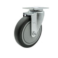 Service Caster Brand Replacement Caster for Uline Caster H-7447S - Stainless Steel Swivel Top Plate Caster with 5 Inch Thermoplastic Rubber Wheel - Fits Carts and Platform Trucks H-6826