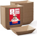JOLLY CHEF 2lb Paper Food Trays 250 Pack Disposable Paper Boat Serving Boat by JOLLYCHEF