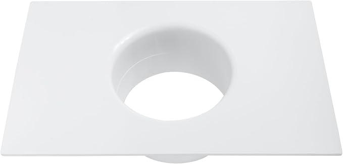 Vent Systems 4" Inch White Duct Connector Flange – 2 Pack – Plastic Straight Ventilation Plate Adapter – Heavy-Duty HVAC Dryer Vent Connector for Wall Mounting – Indoor & Outdoor Installation