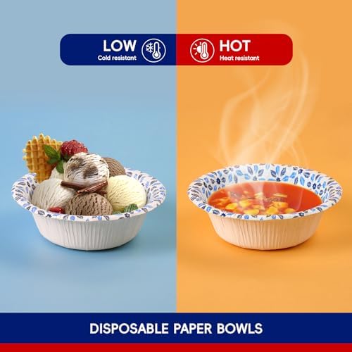 JOLLY CHEF 16 oz Paper Bowls 156 Count Disposable - Image 4