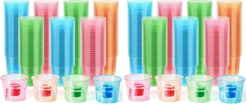 JOLLY CHEF 500 Disposable Bomber Cups, Color Plastic Bomber Shot Glasses,Highly Durable and Reusable Shot Cups Perfect for Wedding, Thanksgiving, Halloween, Christmas Party (Pack of 2) by JOLLYCHEF