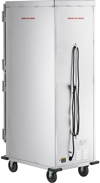 Commercial Insulated Heated Holding Cabinet, Full Size 36-Pan, Clear Dutch Doors, LED Display, 120V 1575W, 67.5x22.7x33.1 Inches, Silver Aluminum