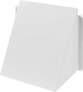 8" x 8" White Galvanized Steel Vent Cover - Duct Exhaust/Inlet Rain Deflector - Weatherproof Guard for Open Ventilation Systems - Indoor/Outdoor Vent Hood - Air Vent Grille Protection Roof