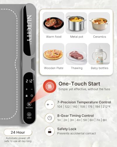 Warming Mat for Food Extra Large 47" x 15" with Insulation Pad - Image 3