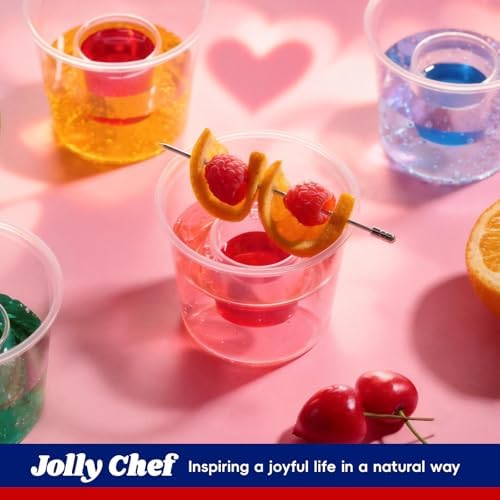 JOLLY CHEF 500 Disposable Bomber Cups, 4oz Clear Plastic Shot Glasses - Image 3