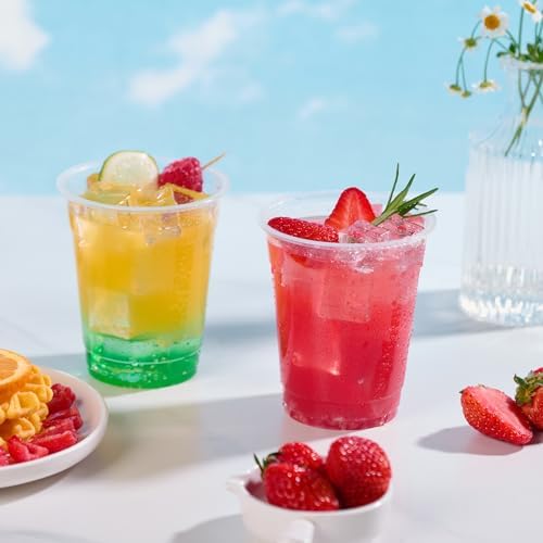 JOLLY CHEF 1000 Pack 12 oz Disposable Clear Plastic Cups, Drinking Cups - Image 6