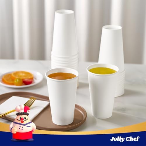 JOLLY CHEF 500 Pack Disposable Plastic Black Lids 3.6'' for 10, 12, 16, 20 oz Paper Coffee Cups, 1000 Pack Paper Coffee Cups 16 oz - Image 5