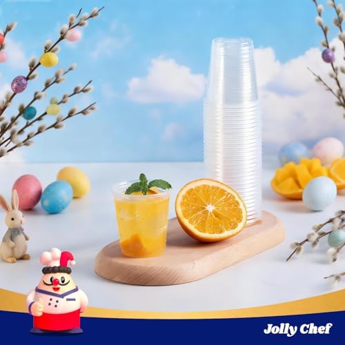JOLLY CHEF 700 Pack 3 oz Clear Plastic Cups, Disposable Mouthwash Cups - Image 4