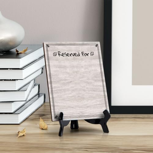 Reserved For 6x8 Dry Wipe Liquid Chalk Table Sign 6x8 Easy Installation | Restaurant & Bar | Perfect To Clearly Direct Customers & Advertise Specials | No Pen Included - Image 3