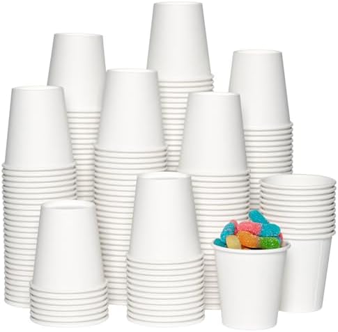 JOLLY CHEF 3 oz Disposable Bathroom Cups 800 Pack Paper Cups by JOLLYCHEF