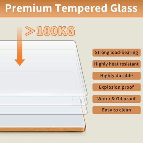 Electric Warming Tray,Extralong 59"x12",Tempered Glass Warming Mat for Food - Image 3