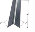 Brushed 304 Stainless Steel Corner Guards, 48" Wall Protectors, 20ga & 16ga, Available in 1/2" to 4", Multi-Pack Options (1, 2, 5, or 10) (5, 1/2 x 1/2, 20ga, No Hug Edges)