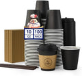 JOLLY CHEF 10 oz Coffee Cups with Lids, Sleeves and Stirrers 100 Count by JOLLYCHEF