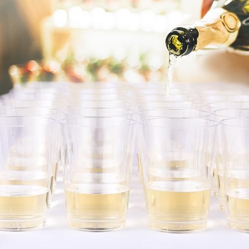 JOLLY CHEF 100 Pack 14 oz Clear Plastic Cups, Disposable Party Cups - Image 6