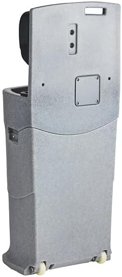 Mobile Hand Wash Station, 16 Gallon Tank, Foot Pedal Operation, with Soap and Paper Towel Dispensers, Gray