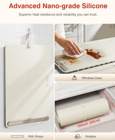 Warming Mat for Food (24"x16") - iTRUSOU 7-Level Electric Warming Tray with 400W High-Power, Timer 0–99H & Built-In Strap - Rollable Large Food Warming Mat for Parties & Buffet - Image 6