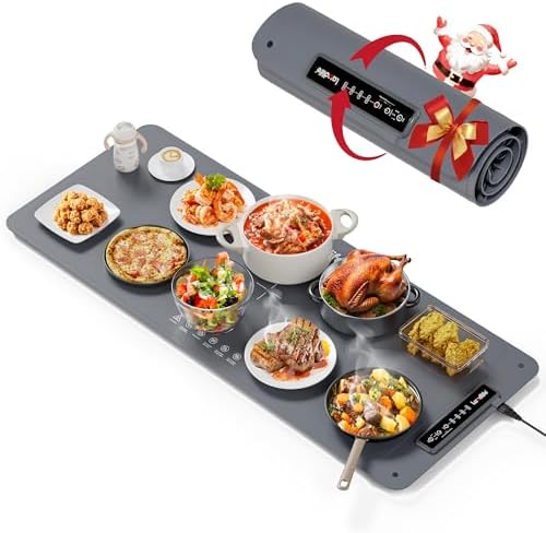 Extra Large Food Warming Mat, XXL 36"x16" Full-Surface Heating by WelcometoLaudlife