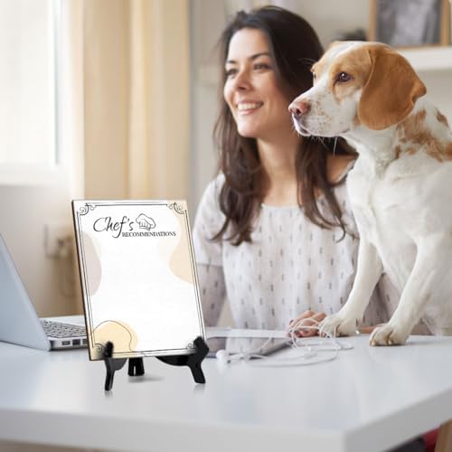 Chef's Recommendations 6x8 Dry Wipe Table Sign Easy Installation | Restaurant & Bar | Perfect To Clearly Direct Customers & Advertise Specials | No Pen Included - Image 6