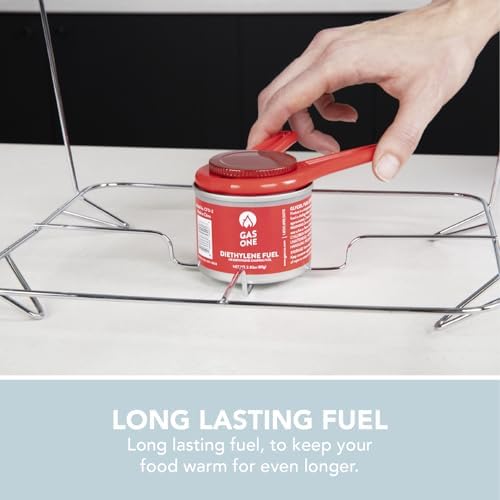 Alpha Living 12-Pack Disposable Chafing Dish Buffet Set with Fuel Cans - Image 5