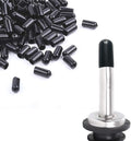 200Pcs liquor spout covers,Pourers Spouts Covers Dust Rubber Caps for Olive Oil Liquor Bottles (Black)