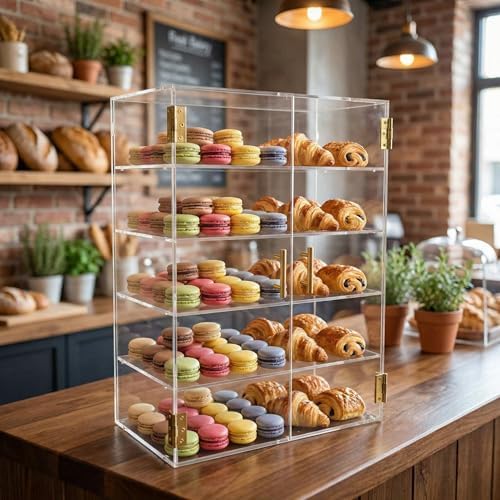 5 Tiers Countertop Bakery Display Case - Image 7