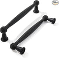 khtumeware 10 Pack 3-1/2 Inch(89mm) Black Cabinet Pulls Black Kitchen Matte Black Cabinet Handles Kitchen Cabinet Hardware for Cupboard Drawer Handles Dresser Pulls