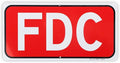 FDC Sign, Fire Department Connection Sign, 12"x 6" - .040 Rust Free Aluminum – Reflective, UV Protected and Weatherproof