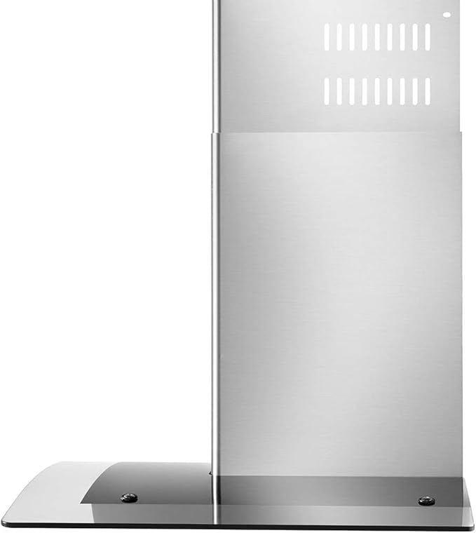 Empava Wall Mount Range Hood 30 Inch, Ducted/Ductless Kitchen Exhaust Stove Vent with Modern Style, 400CFM, 3-Speed, Touch Control, Timer, LED Lights, Stainless Steel (Charcoal-Filter Sold Separately)