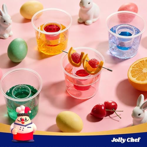 JOLLY CHEF 100 Disposable Bomber Cups, 4oz Clear Plastic Shot Glasses - Image 7