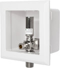 EFIELD Sweat Pre-assembled Dishwasher Outlet Box, 1/2-Inch MIP with Installed 1/4-Turn Stop Angle Valve with Copper Water Hammer Arrestor, Chrome Plated,(DW012)