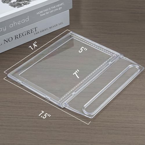 10 Pack 5x7 Inch Sign Holder Horizontal, Double-Sided Usage with Swivel Base for Table Display, for Office, Store, Restaurant, Retail Counters, for Name Sign, Message Board, Note - Image 2
