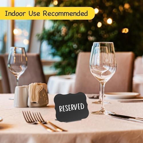 18 Pcs Food Labels for Party Buffet 4"x3" Mini Chalkboard Signs for Food - Image 7