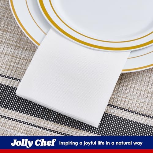 JOLLY CHEF 600 Pack Bathroom Paper Napkins Disposable Guests Hand Towels - Image 4