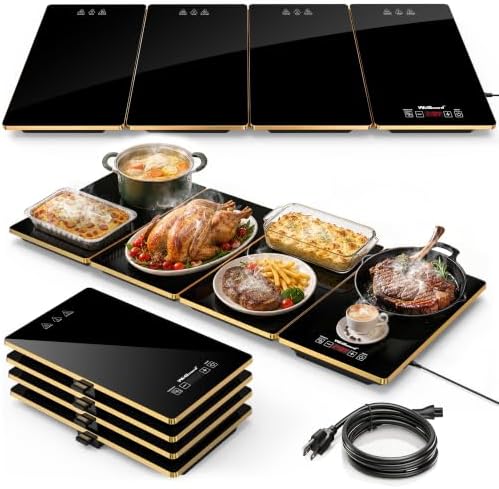 WeGuard Electric Warming Tray, 4-in-1 Food Warmers for Parties Buffet by WeGuard